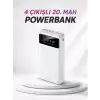 4 Çıkışlı 20.000 MAH Powerbank Taşınabilir Çoklu Giriş