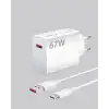 67 Watt Type C Şarj Adaptörü Poco X3 X4 X5 Pro Uyumlu