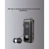 Dijital Ekranlı ve Hızlı Şarjlı Bluetooth 5.2 Makaralı Kulaklık