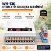 WH-130 Kuluçka Makinası 130 Yumurta Kapasiteli Tam Otomatik – Tavuk, Kaz, Hindi, Ördek Uyumlu – Yedek Motor Hediyeli