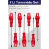 7li Tornavida Seti (4  Düz Tornavida 3  Yıldız Tornavida)