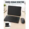 Android İşletim Sistemli SIM Kart Girişli Tablet Bluetooth Klavye Mouse Seti Mobil İnternet Destekli