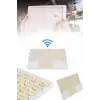 Android ve İOS Uyumlu Bluetooth Klavye Touchpad Slim Kablosuz Wifi Q Klavye