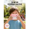 Anında Baskı Özellikli Şipşak Kamera 24MP HD Çift Lensli ve 32GB Hafızalı
