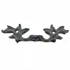 Antika Tarz Dekoratif Pirinç Çiçek Kapı Kulbu - 30x110 Mm, Oksit