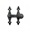 Antika Tarz Dekoratif Pirinç Kapı, Pencere Mandalı - 82x65 Mm, Oksit