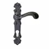 Antika Tarz Dekoratif Pirinç Okyanus Banyo Kapı Kolu - 230x46 Mm, Oksit