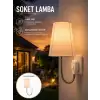 Ayarlanabilir Soket Lamba Gece Okuma Işığı