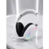 Beyaz Kablosuz Bluetooth Kulaklık Mikrofonlu Ergonomik Kulak Üstü Tasarım
