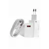 Beyaz Ultra Plus Hızlı Şarj Seti Şarj Adaptörü ve Kablosu 67W