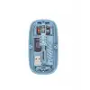 Bluetooth 5.2 ve 2.4G USB Kablosuz Mouse Pilli Mavi Tasarım