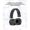 Bluetooth 5.3 Rainbow Işıklı Kulak Üstü Kablosuz Kulaklık Yeni Nesil