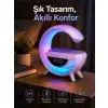 Bluetooth Hoparlör 15W Kablosuz Hızlı Şarj LED Gece Lambası