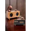 Bluetooth Hoparlör Ahşap Klasik Retro Gramofon Bluetooth Müzik Kutusu