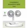 Çift Kafalı Masaüstü ve Duvar Tipi Sessiz USB Şarjlı Fan