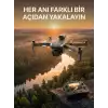 Ekranlı Kumandalı Çift Kameralı Drone ile Havadan Çekim