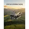 Ekranlı Kumandalı GPS Drone Çift Kameralı Katlanabilir Hava Aracı