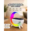 Google Dijital Kablosuz Şarj Özellikli Bluetooth Hoparlör Gece Lambası
