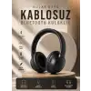 Kablosuz Bluetooth Kulaklık Kulak Üstü Mikrofonlu 5.0 Bluetooth ANC Özelliği