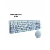 Kablosuz Klavye Mouse Seti mavi