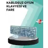 Kablosuz Klavye ve Mouse Seti – Sessiz Tuş, Retro Tasarım