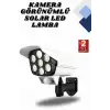 Kamera Görünümlü Led Lamba Dönebilen Bahçe Aydınlatması Duvar Lambası