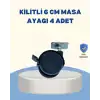 Kilitli Mobilya Tekerleği 6 cm 4’lü Kolay Kurulum