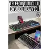 Klavyesi Q Klavye RGB Işıklı Mouse Hediyeli