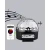 LED Disko Küresi Bluetooth Hoparlörlü Ritimle Senkronize Döner Işıklı