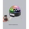 LED Disko Küresi Bluetooth Hoparlörlü Ritimle Senkronize Döner Işıklı