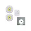 Led Lamba 3lü Uzaktan Kumandalı Yapışkanlı