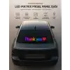 LED Matrix Piksel Panel Işığı USB Uygulama Kontrollü Kaydırmalı Yazı Ekranı