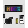 LED Matrix Piksel Panel Işığı USB Uygulama Kontrollü Kaydırmalı Yazı Ekranı