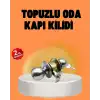 Mat Renk Topuzlu Kapı Kilidi – Giriş Tipi