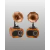 Mini Nostaljik Bluetooth Hoparlör FM Radyo 8 Saat Batarya