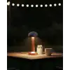 Modern Bronz Masa Lambası 3 Renk LED Dokunmatik Şarjlı Model