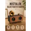 Nostaljik Radyo Bluetooth Bağlantılı Şarjlı Yüksek Ses Kaliteli