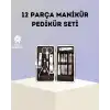 Paslanmaz Çelik Çok Fonksiyonlu 12 Manikür Seti