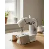 Pedallı Mini Dikiş Makinesi Çift Makara Kilitli Dikiş