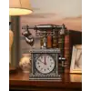 Retro Telefon Görünümlü Çalar Saat Masa ve Raf Dekoru