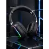 RGB Işıklı Bluetooth Mikrofonlu Kulaklık Uzun Süreli Kullanım Type-C Şarjlı