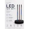 RGB LED Dış Ve İç Mekan Süsleme Işığı 10 Çubuklu Şerit