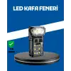 Şarjlı LED Kafa Lambası Manyetik Klipsli El Sensörlü Çok Fonksiyonlu