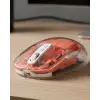Şeffaf Kablosuz Mouse Bluetooth Bağlantılı Sessiz Tıklama