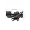 SPIKE 4X32 Kırmızı Işıklı  Dürbünü 4x32