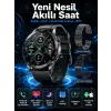 Suya Dayanıklı Dokunmatik Akıllı Saat Bluetooth 5.0, Sesli Asistan ve Sağlık Takibi