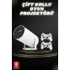 Taşınabilir Android Projeksiyon Ayaklı Çift Kollu 4K Çözünürlüklü Sinema Projeksiyonu