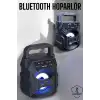 Taşınabilir Bluetooth Hoparlör Led Işıklı Uzun Pil Ömrü