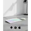 Türkçe Q Aydınlatmalı Klavye Mouse Seti Kablosuz Bluetooth Destekli