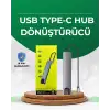 Type‑C Dönüştürücü – 2×USB3.0, SD/MS, 4K HDMI & RJ45 ile Profesyonel Kullanım